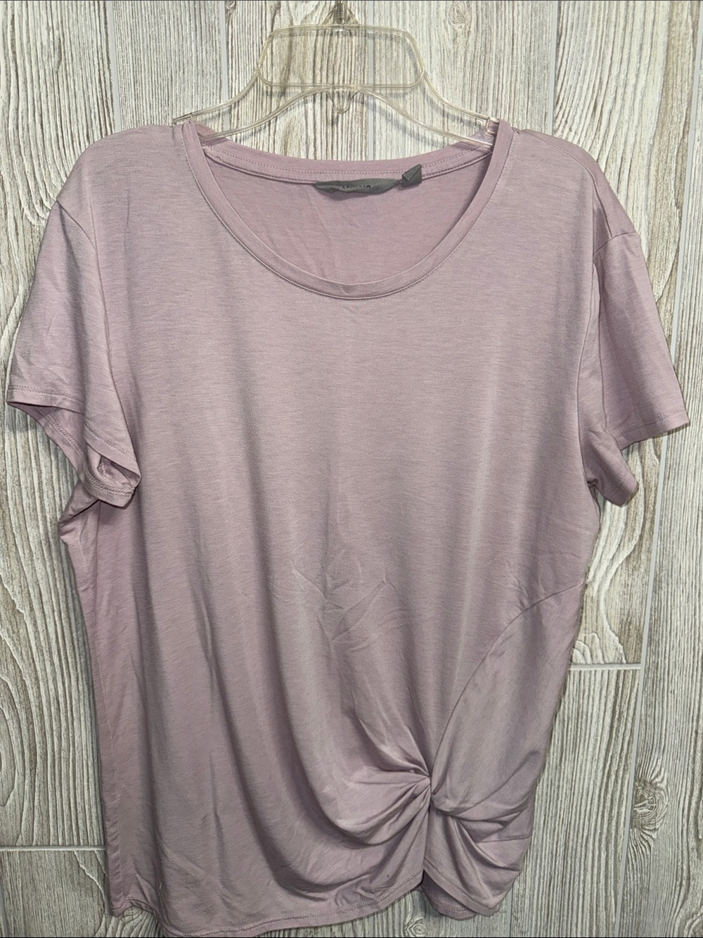 Athleta Dusty Mauve Twist-Knot Short Sleeve Tee